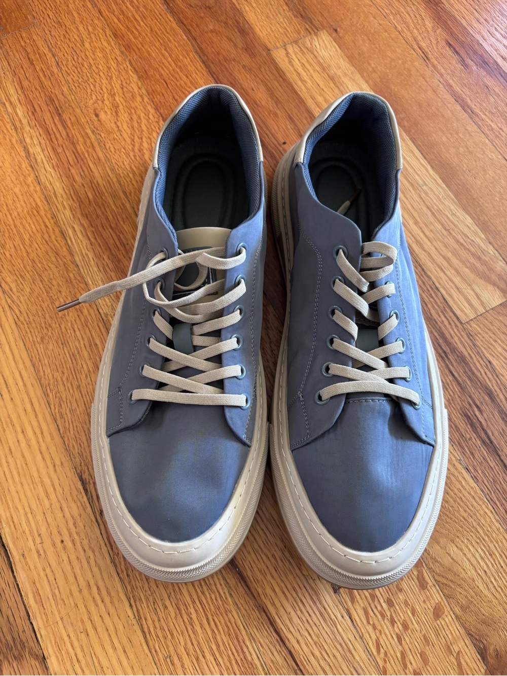 Men's Casual Blue Lace-Up Sneakers